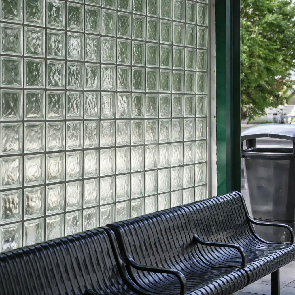 Pared de ladrillos de vidrio - Vidriería La Plata
