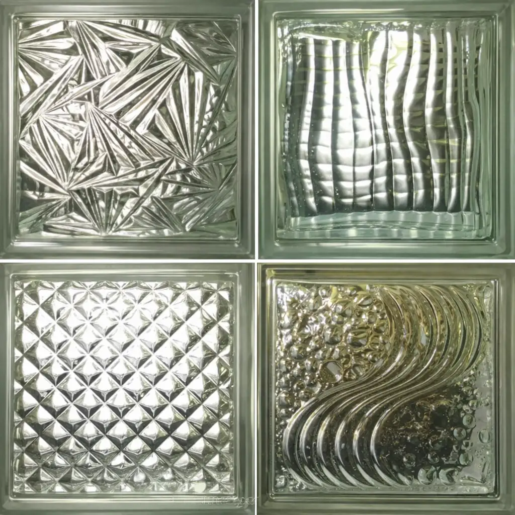 Ladrillos de vidrio decorativos