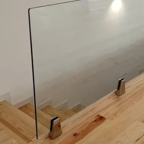 Baranda de vidrio templado para escalera